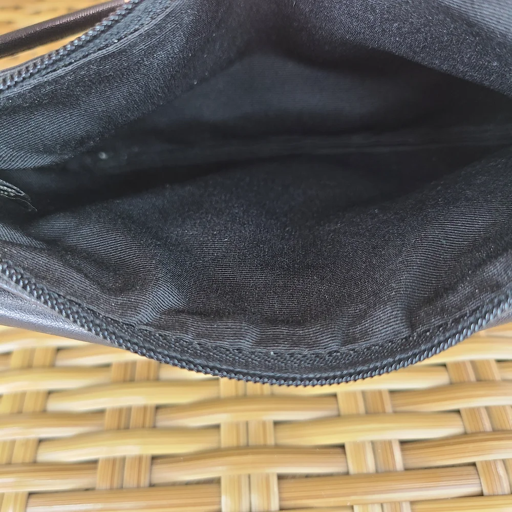 Coach Soho Black Leather Wristlet Clutch Bag Purse Buckle Detail Small - Picture 11 of 14